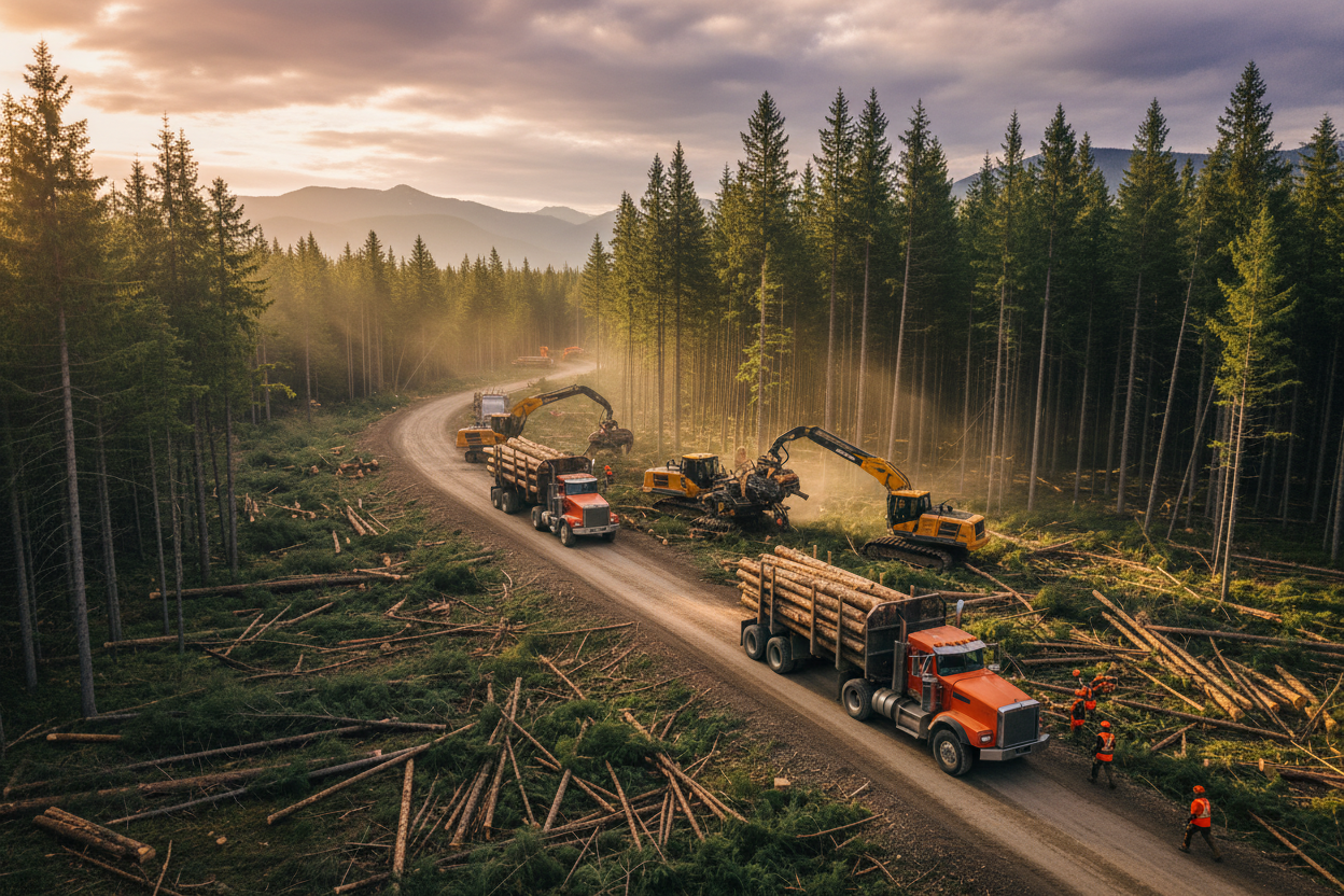 Logging Scene